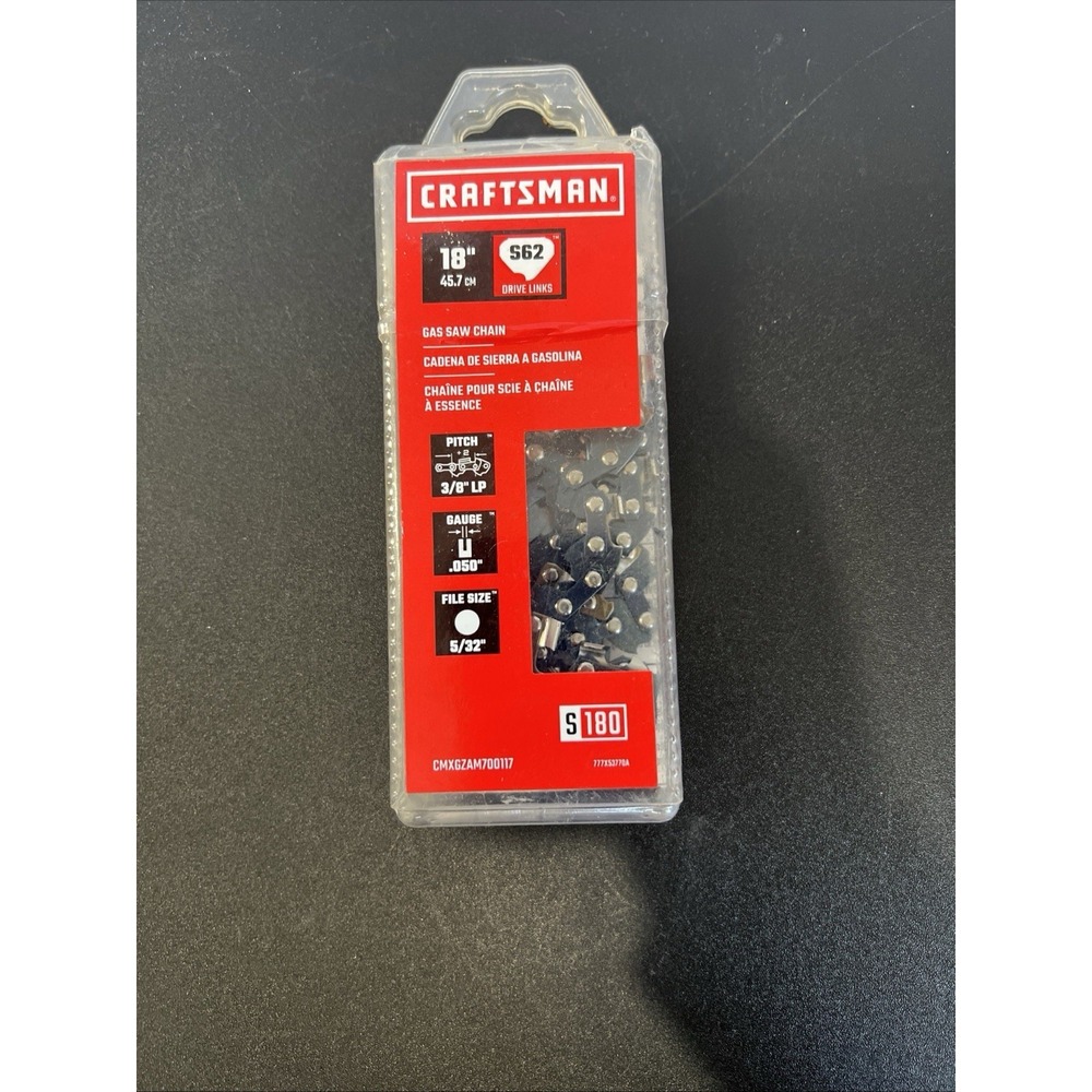 NEW Craftsman 18 Inch Chainsaw Replacement Chain S62 62 Drive Links 3/8 LP .050